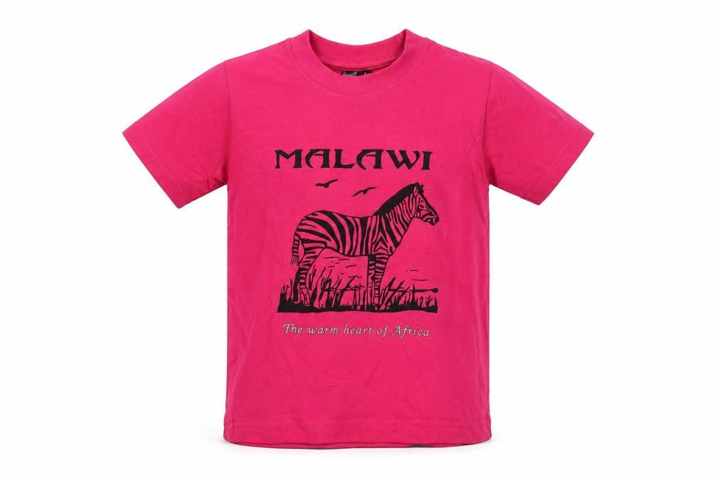 Pilot Girls Pink   Basic T-Shirt Size 6 Years  - malawi
