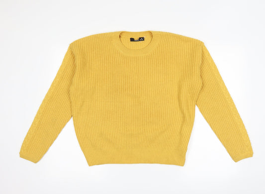 EWM Womens Yellow   Pullover Jumper Size S
