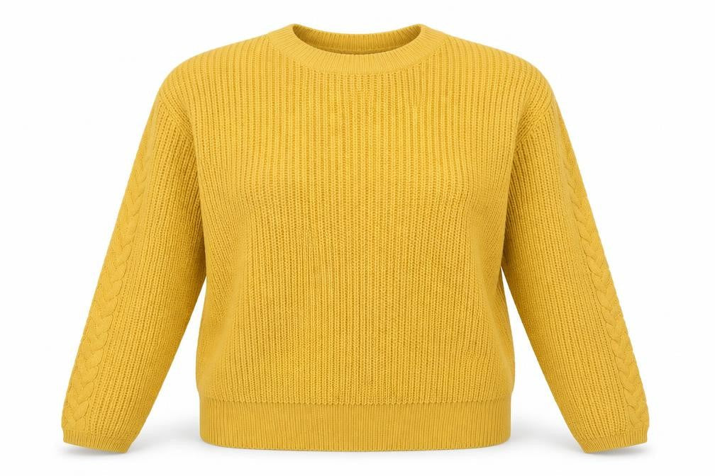 EWM Womens Yellow   Pullover Jumper Size S