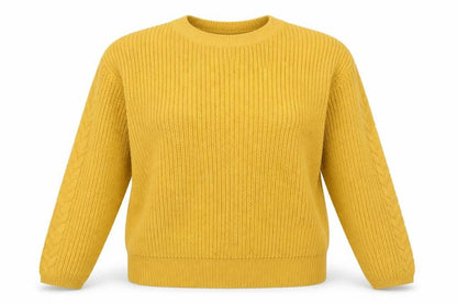 EWM Womens Yellow   Pullover Jumper Size S
