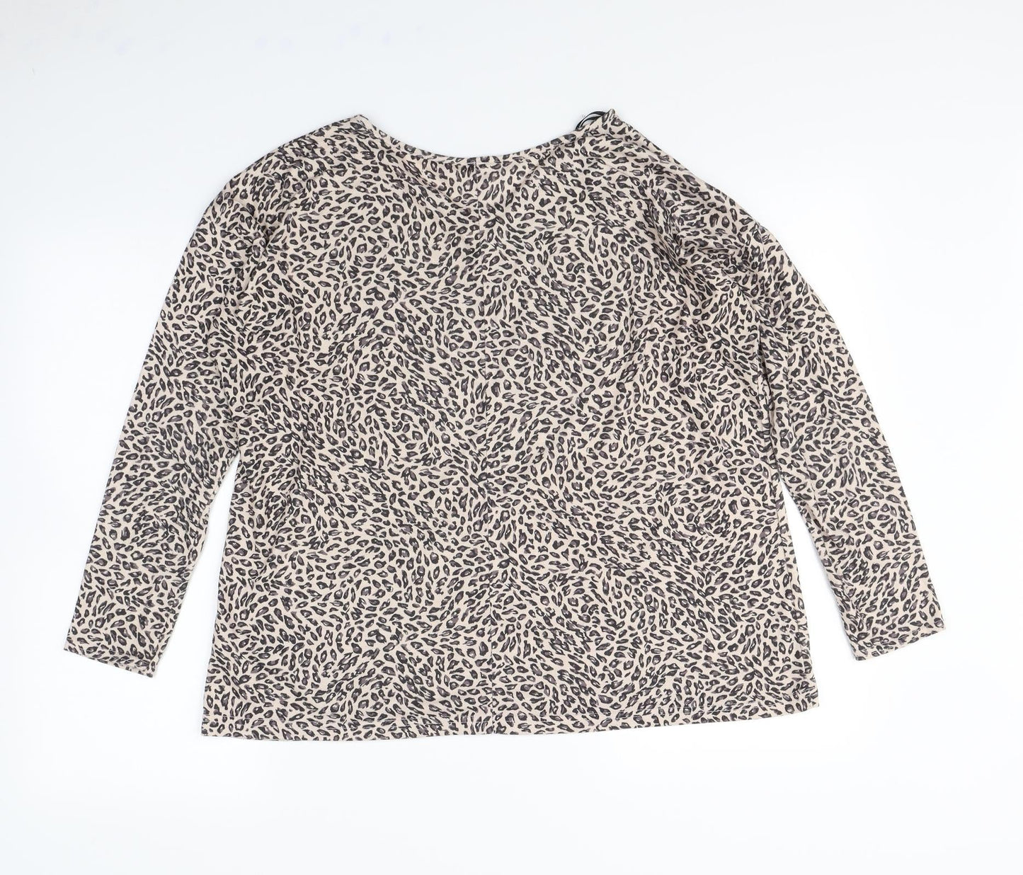 Preworn Womens Brown Animal Print  Basic Tank Size 8