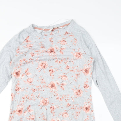 Tu Womens Grey Floral  Mini  Size 12