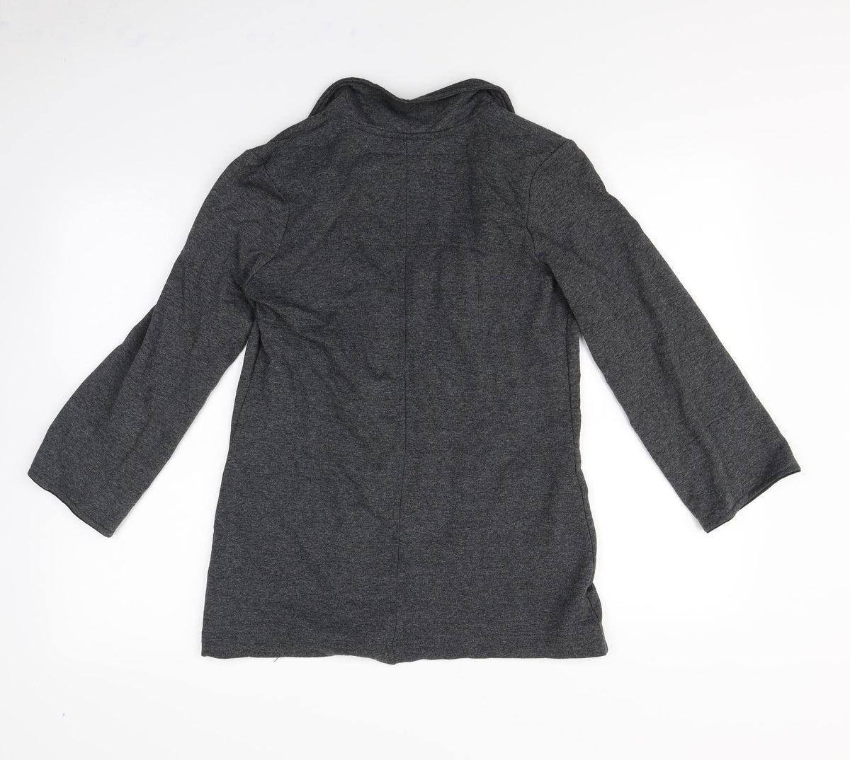Denim & Co. Womens Grey   Jacket  Size 8  - Shoulder Pads