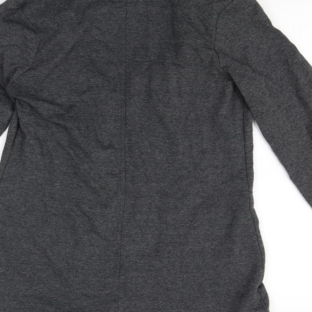Denim & Co. Womens Grey   Jacket  Size 8  - Shoulder Pads