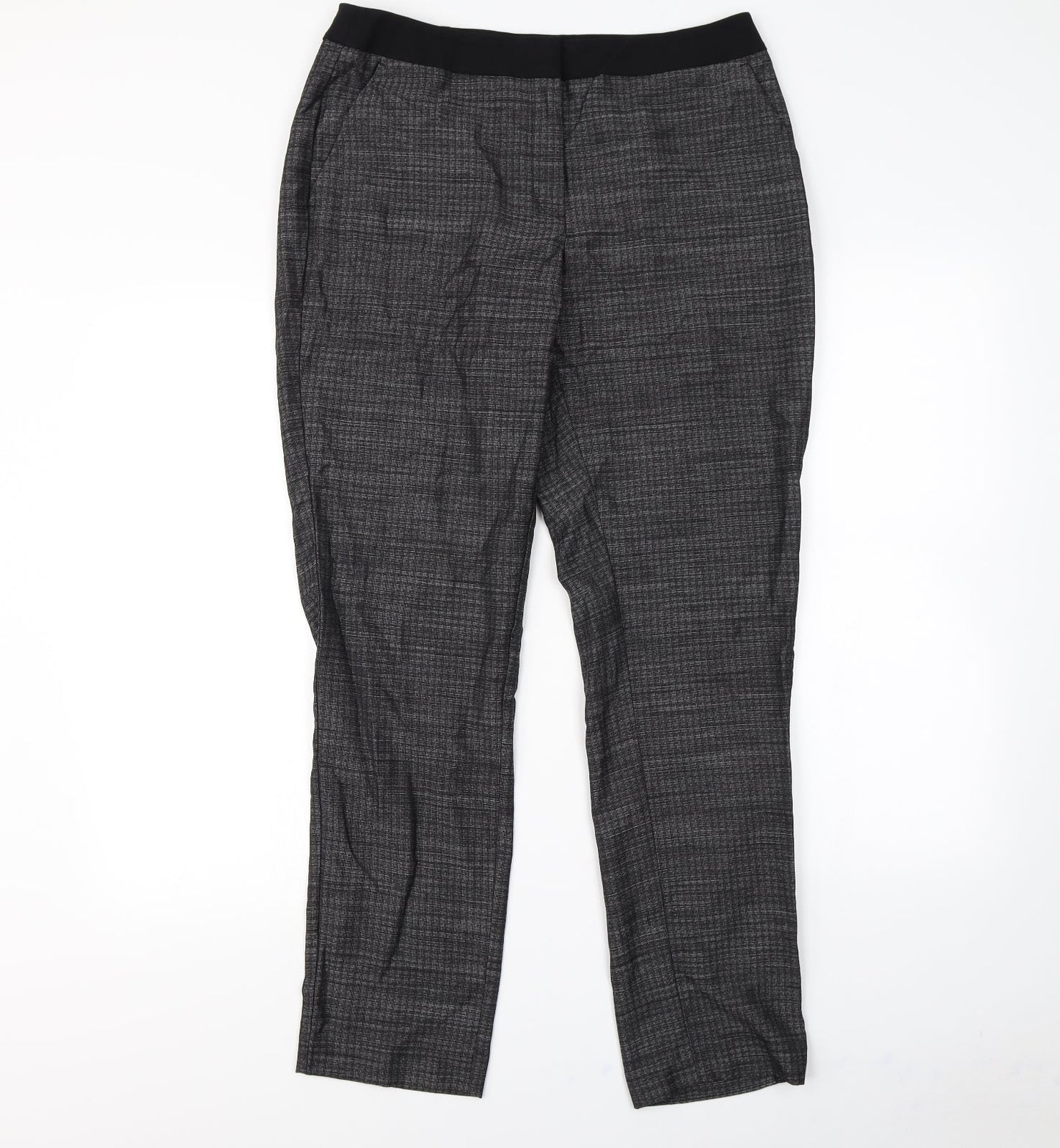 Papaya Womens Black   Dress Pants Trousers Size 12 L30 in