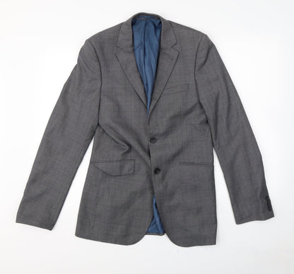 Preworn Mens Grey   Jacket Blazer Size S  - Shoulder Pads