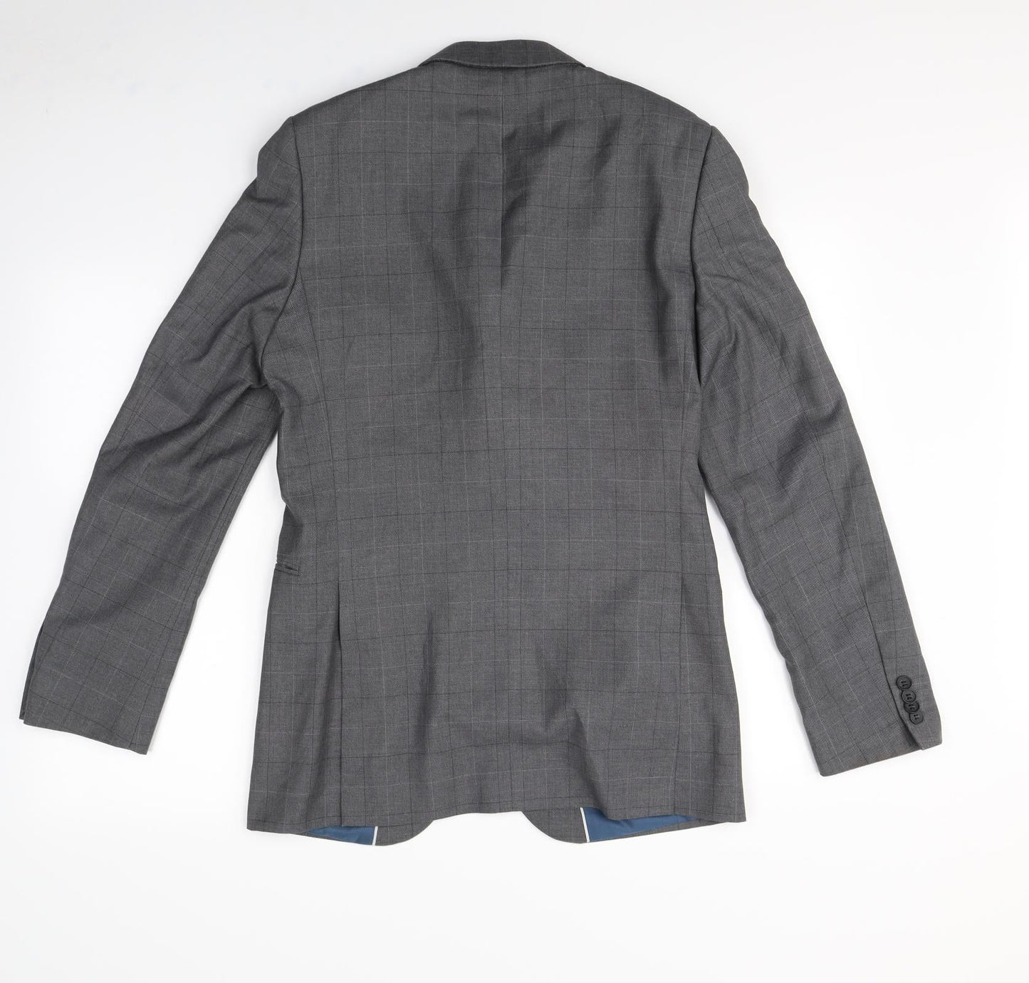 Preworn Mens Grey   Jacket Blazer Size S  - Shoulder Pads