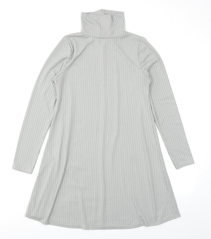 Boohoo Womens Grey   A-Line  Size 8