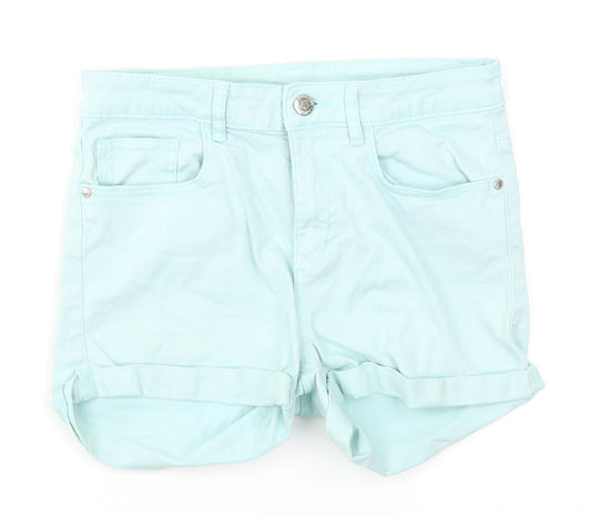 H&M Girls Blue  Denim Hot Pants Shorts Size 13 Years