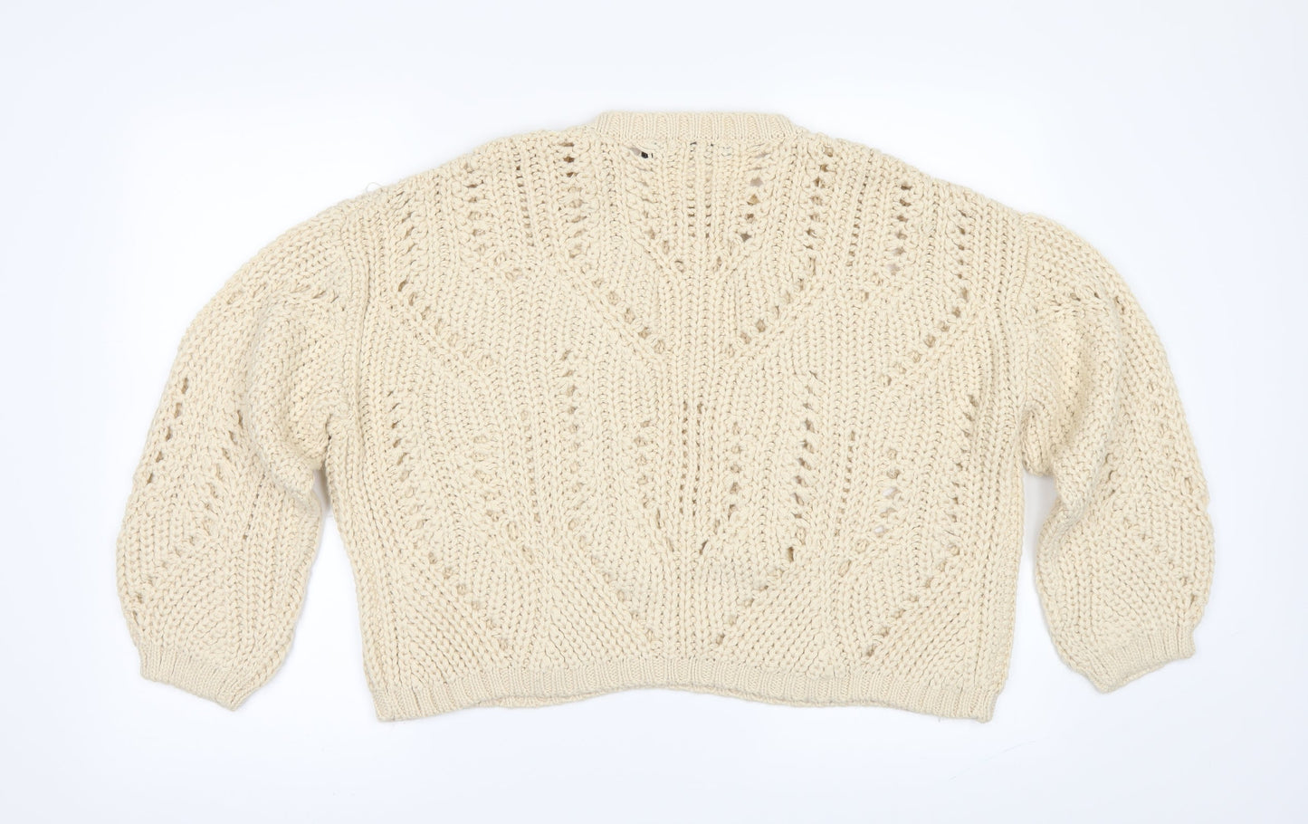 Brave Soul Womens Beige   Pullover Jumper Size M