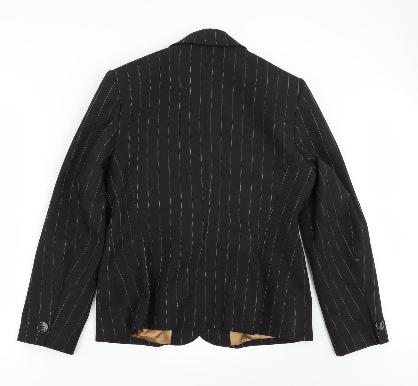 Marks and Spencer Womens Brown Striped  Jacket Suit Jacket Size 16