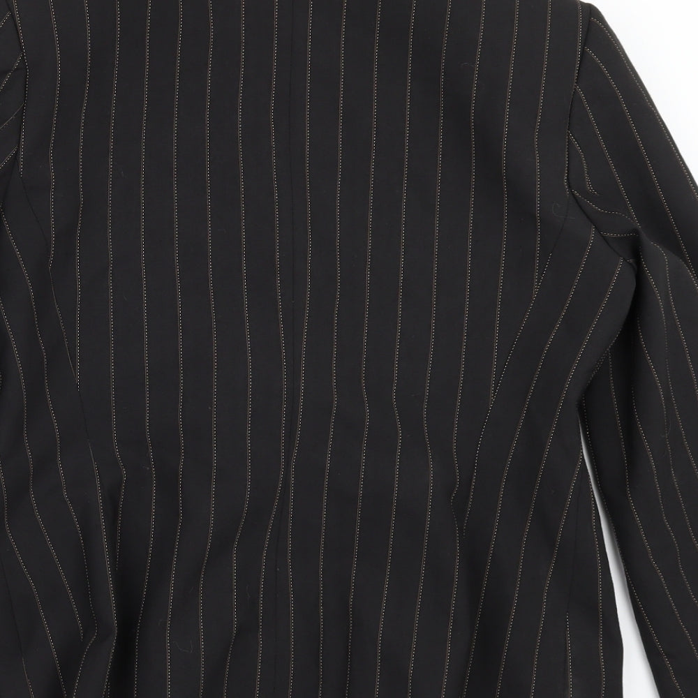Marks and Spencer Womens Brown Striped  Jacket Suit Jacket Size 16