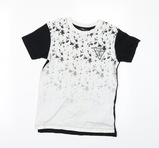 George Girls Black   Basic T-Shirt Size 8-9 Years