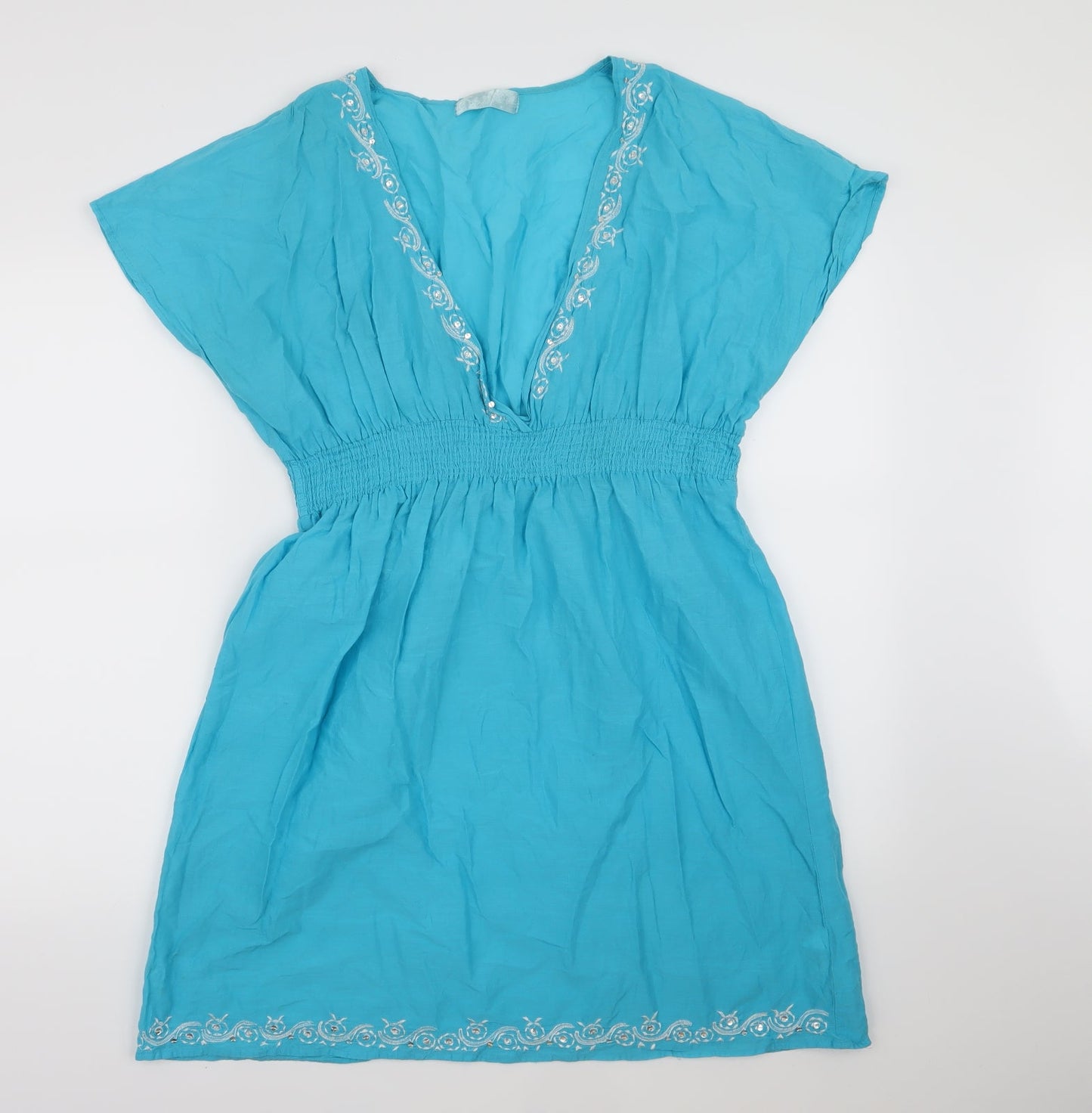 Beach Life Womens Blue   A-Line  Size L
