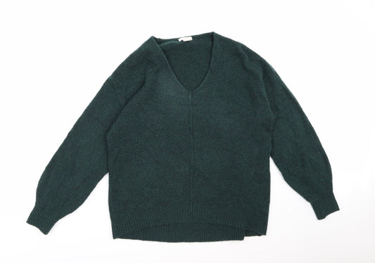 H&M Womens Green  Knit Pullover Jumper Size XS
