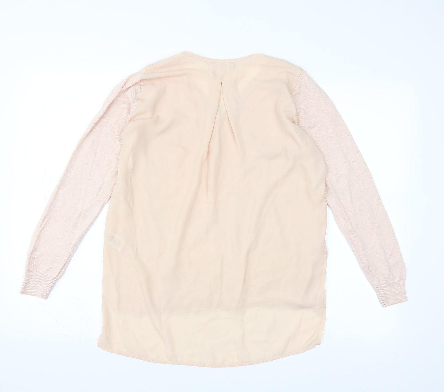 Primark Womens Pink   Pullover Jumper Size 12  - sheer back