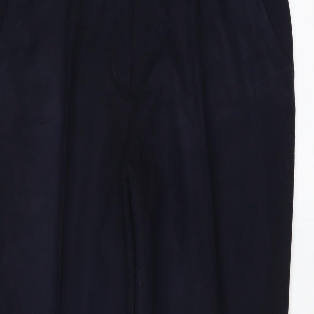 M&Co Womens Blue   Trousers  Size 16 L28 in - bootcut