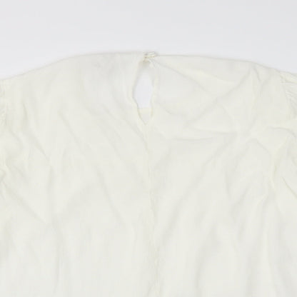 Preloved NEXT Womens Ivory   Basic Blouse Size 16 - Detail