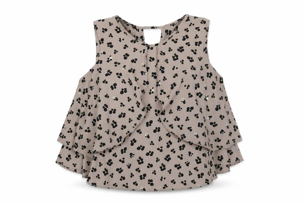 Zara Womens Brown Floral  Basic Blouse Size S