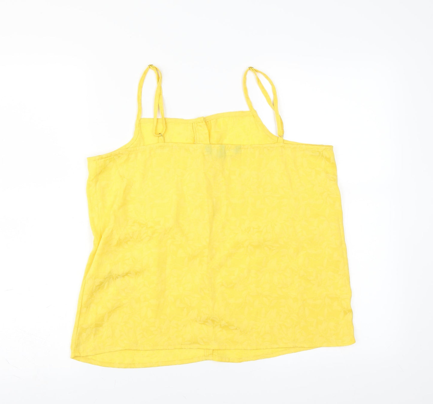 VERO MODA Womens Yellow Floral  Camisole Blouse Size M