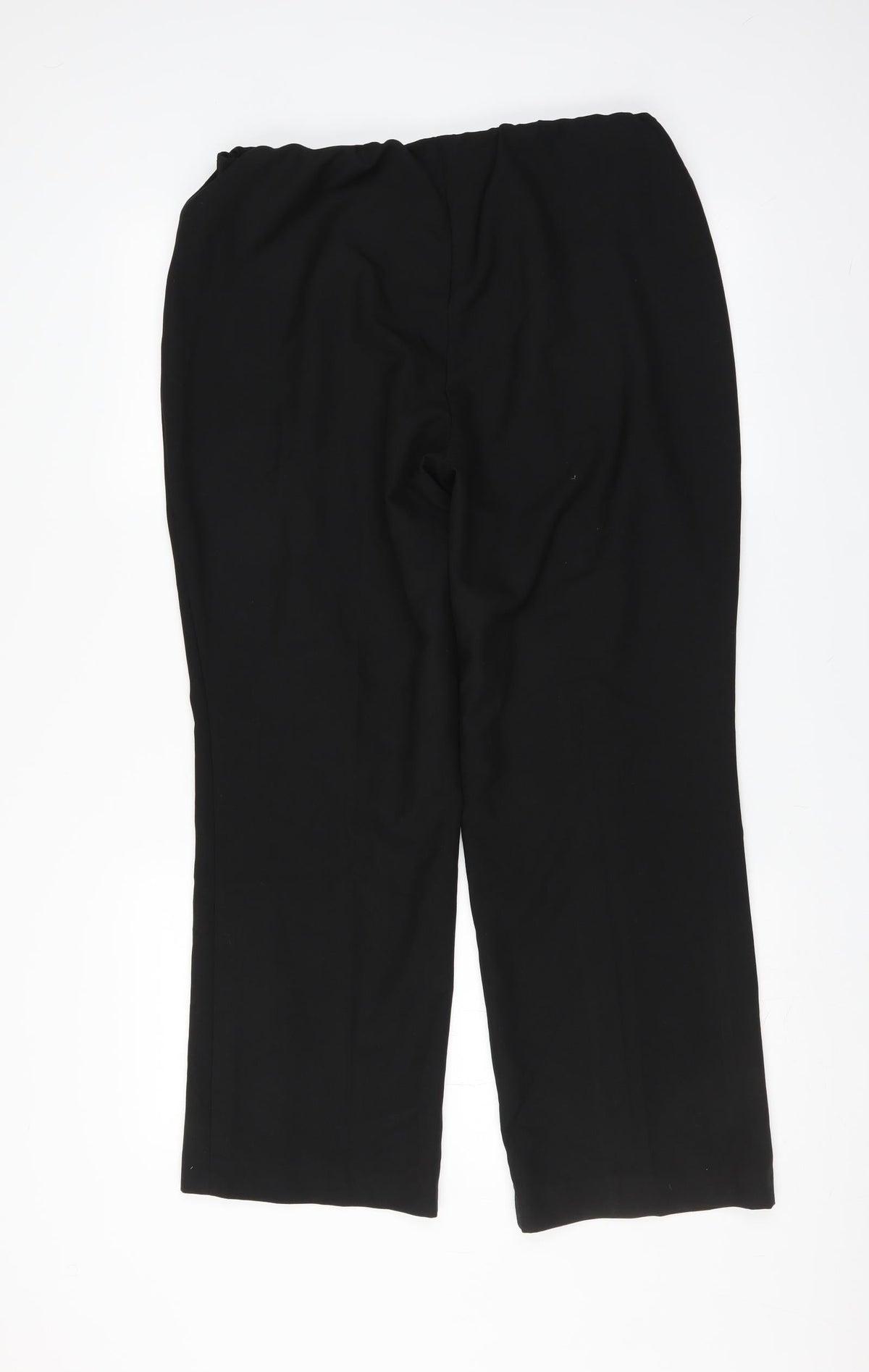 Preworn Womens Black   Trousers  Size 14 L28 in - straight