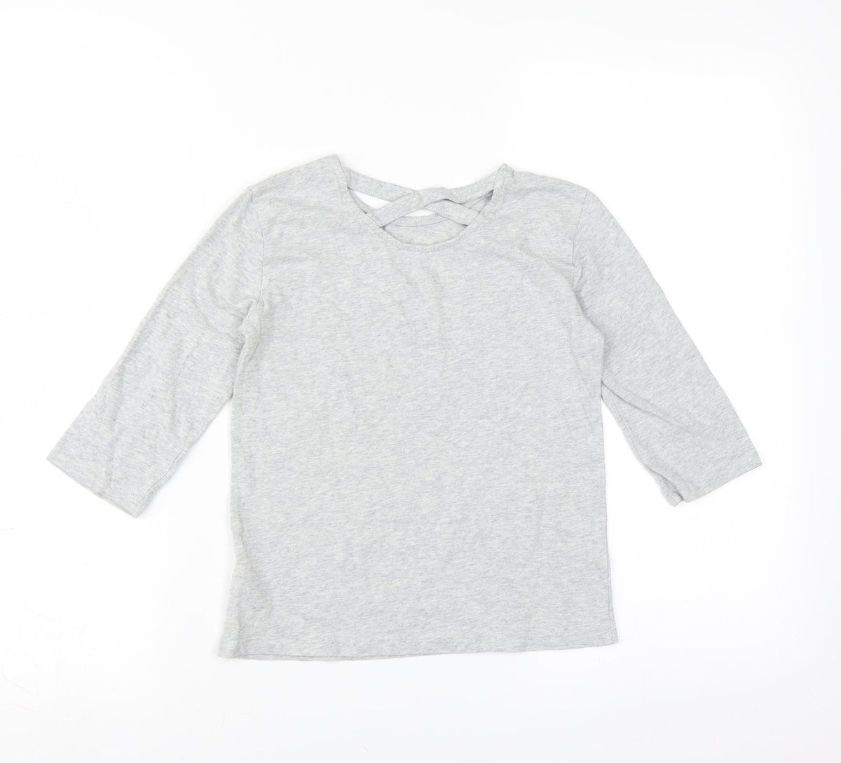 F&F Girls Grey   Basic T-Shirt Size 8-9 Years  - influencer