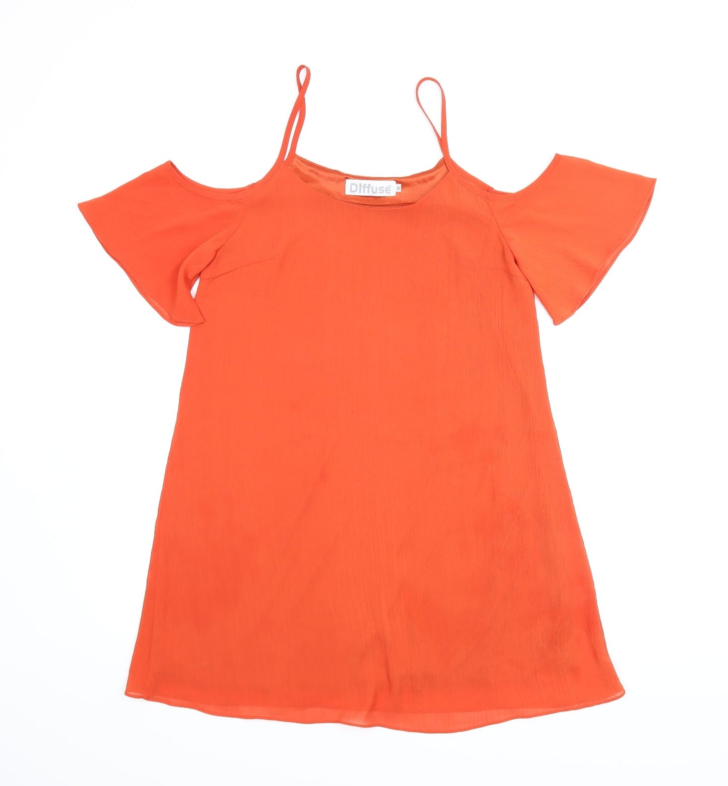 Diffuse Womens Orange   Tunic Blouse Size 10
