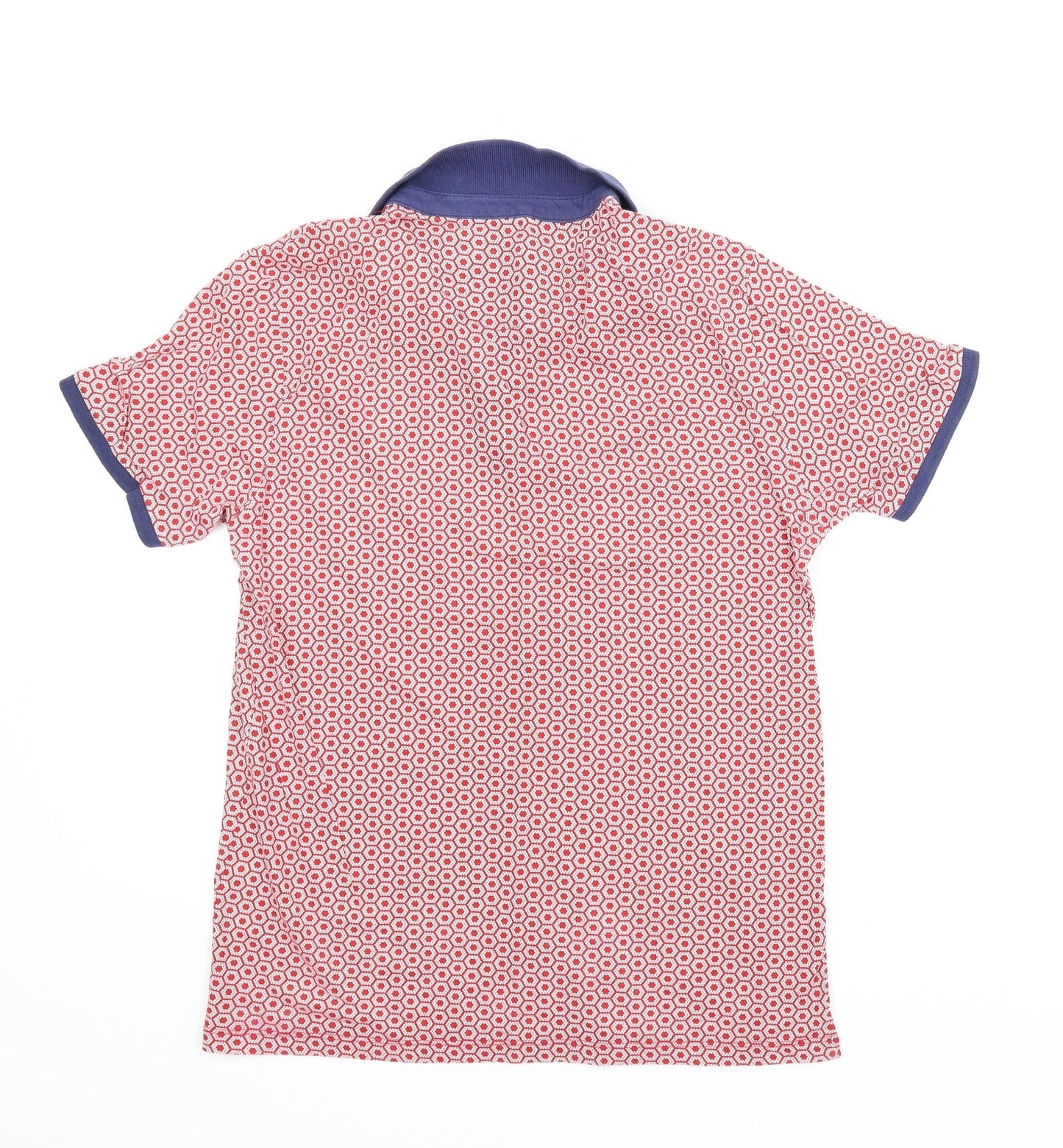NEXT Boys Red Argyle/Diamond  Basic T-Shirt Size M