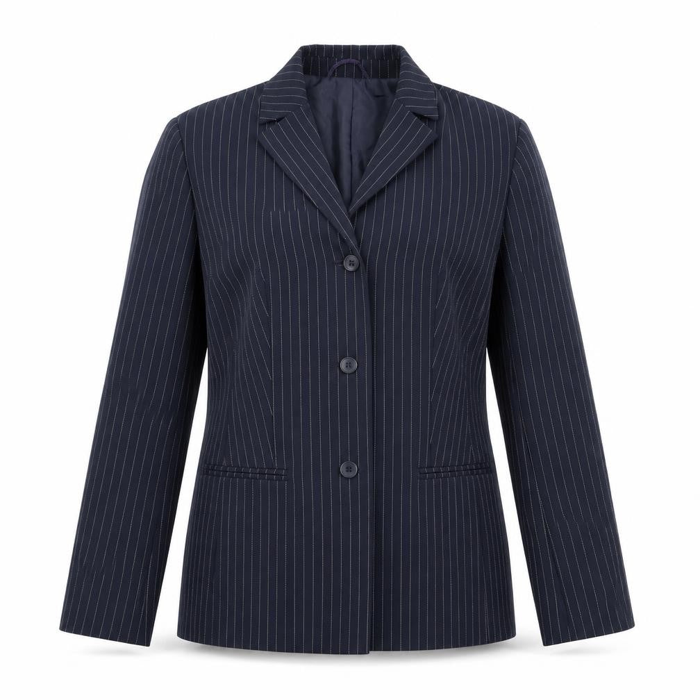 Steilmann Womens Blue Striped  Jacket Suit Jacket Size 38