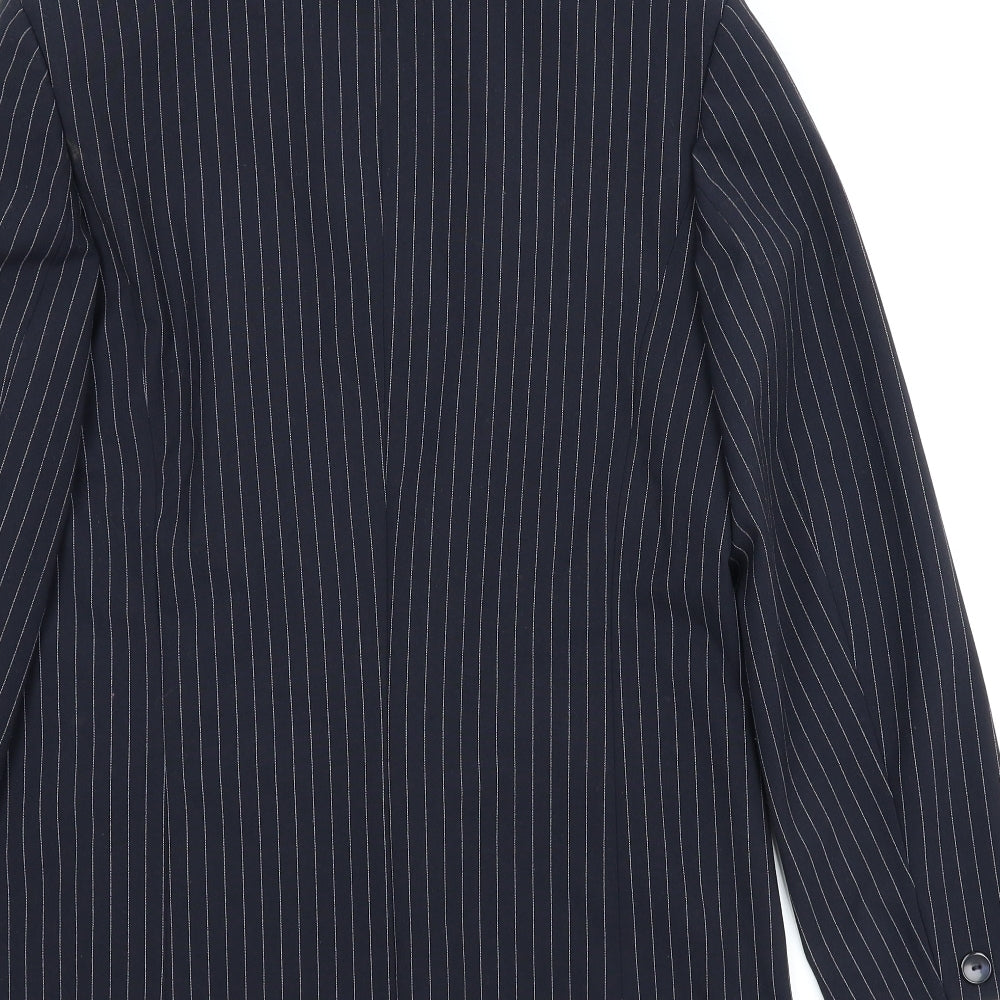 Steilmann Womens Blue Striped  Jacket Suit Jacket Size 38