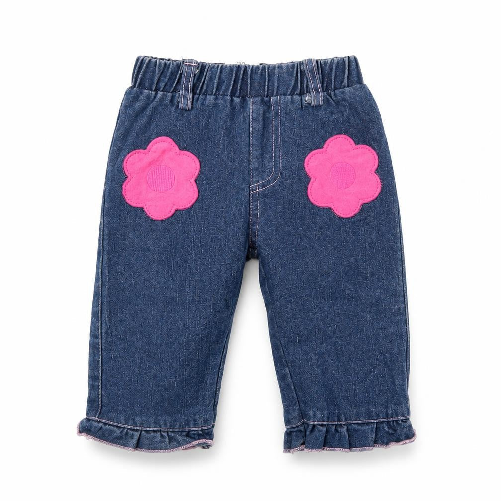 Rockabye Baby Girls Blue  Denim Capri Jeans Size 6-9 Months