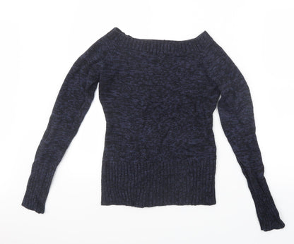 INSIDE Womens Blue  Knit Pullover Jumper Size S
