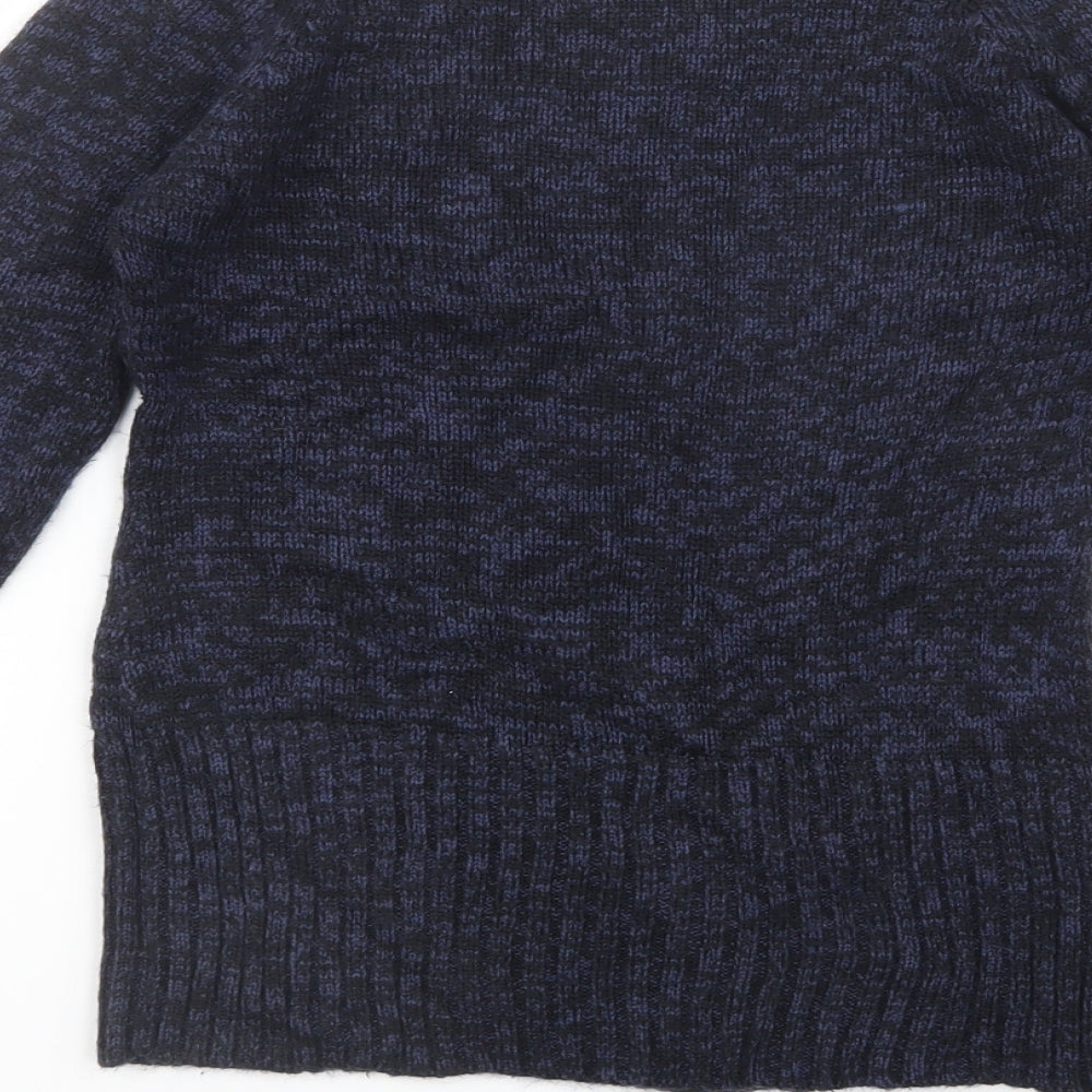 INSIDE Womens Blue  Knit Pullover Jumper Size S