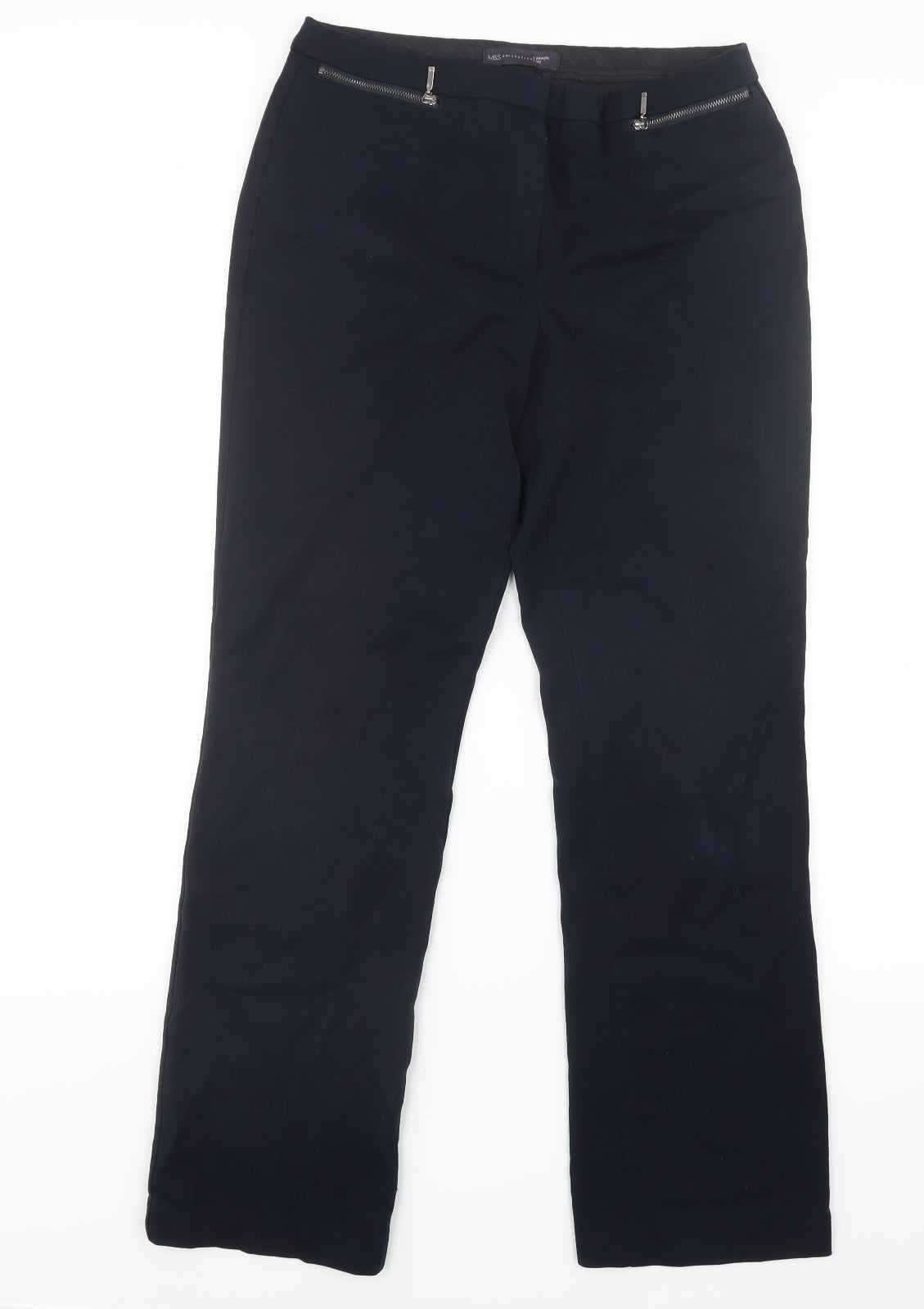 Marks and Spencer Womens Blue   Trousers  Size 10 L30 in