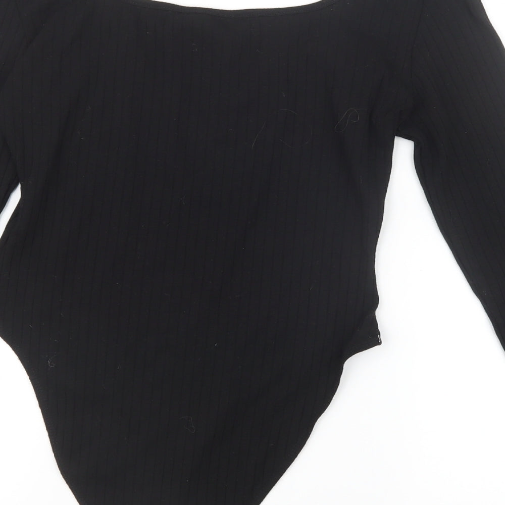 SheIn Womens Black   Bodysuit One-Piece Size S