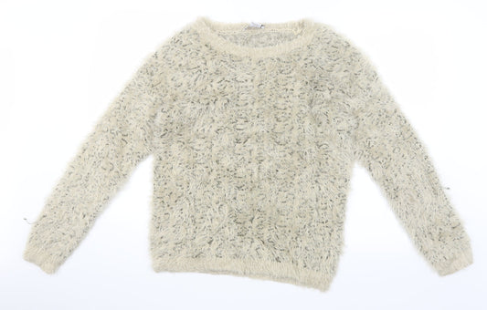 Carmen Womens Gold  Knit Pullover Jumper Size XL