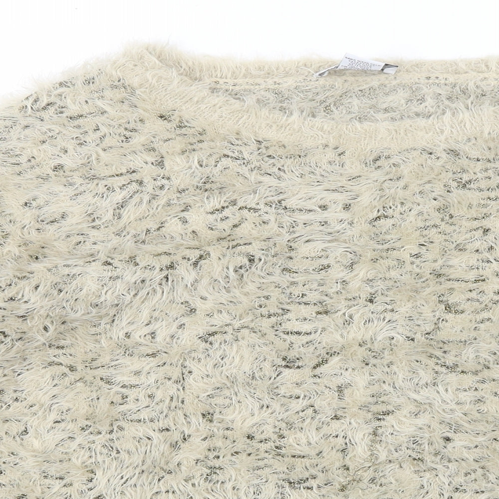 Carmen Womens Gold  Knit Pullover Jumper Size XL