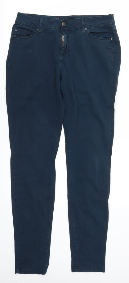 Preloved Denim Co Womens Blue   Chino Trousers Size 10 L30 in - Front