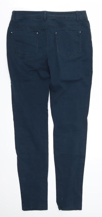 Preloved Denim Co Womens Blue   Chino Trousers Size 10 L30 in - Back