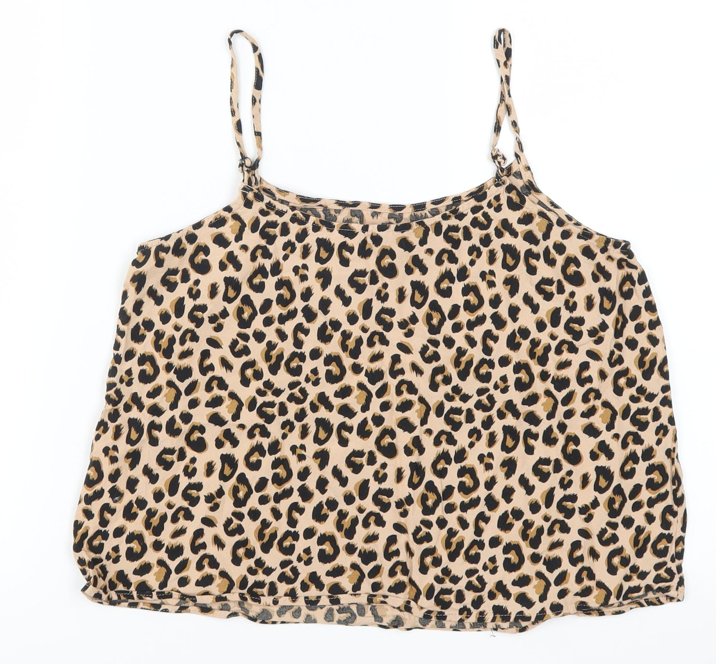H&M Womens Brown Animal Print  Basic Tank Size 6