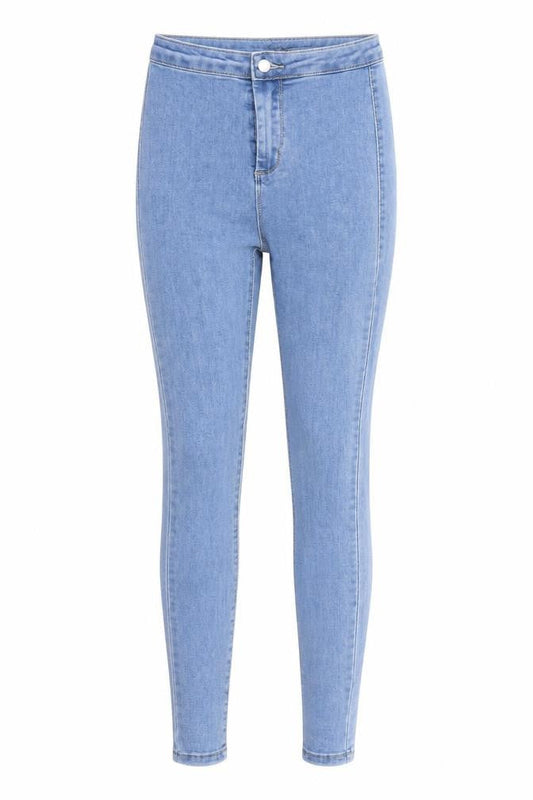 PRETTYLITTLETHING Womens Blue  Denim Skinny Jeans Size 6 L27 in