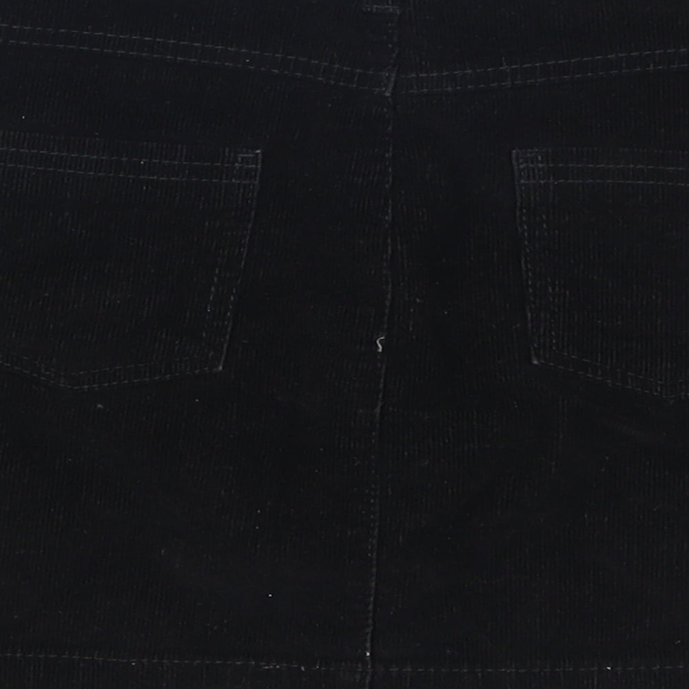 Blue Zoo Girls Black  Corduroy A-Line Skirt Size 9 Years