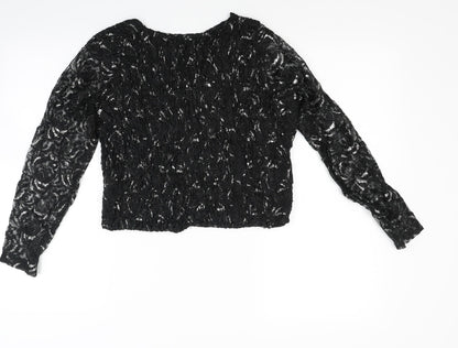 Preloved Preworn Womens Black   Pullover Jumper Size M - Back