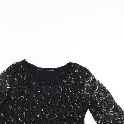 Preloved Preworn Womens Black   Pullover Jumper Size M - Detail