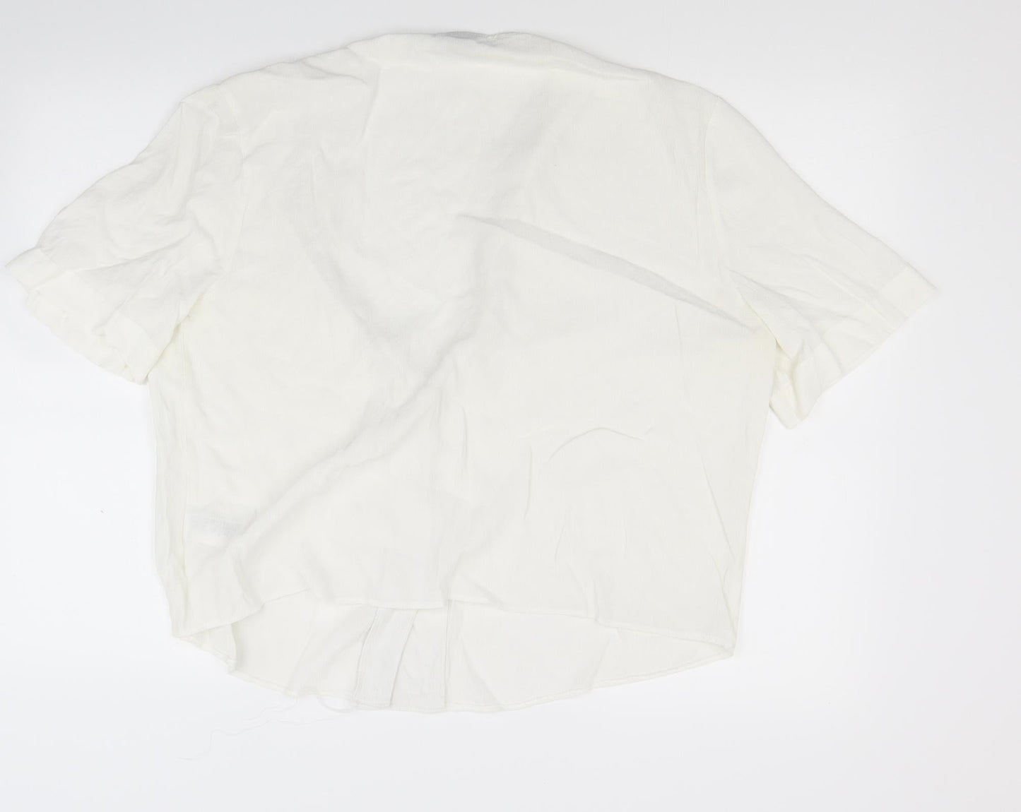 Topshop Womens White   Basic Blouse Size 18
