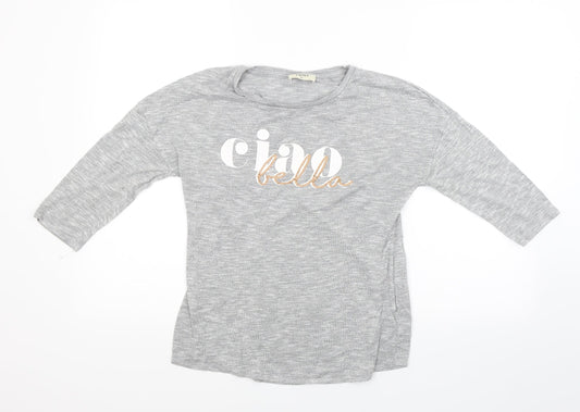 Papaya Womens Grey  Knit Pullover Jumper Size 10  - Ciao Bella