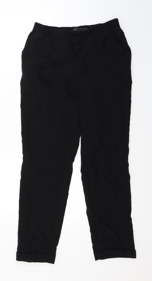 NEXT Womens Black   Trousers  Size 12 L25 in