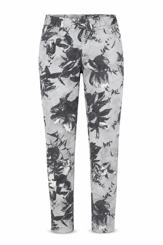 Preworn Womens Grey Floral Denim Jegging Jeans Size S L24 in