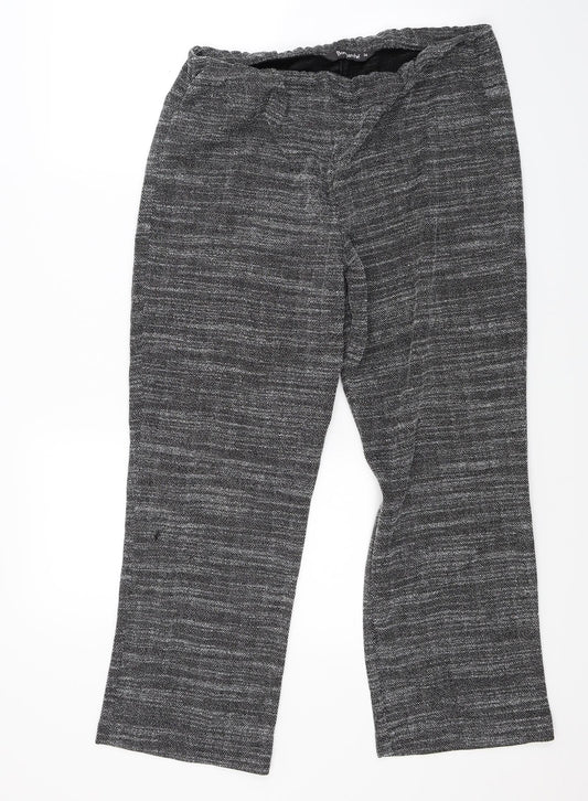 Bonmarché Womens Grey   Trousers  Size 16 L23 in