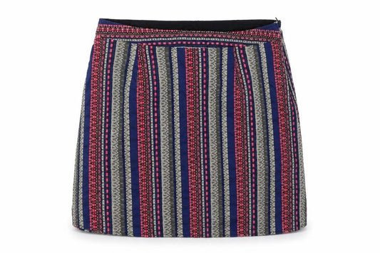 Anmol Womens Multicoloured Striped  Mini Skirt Size 30 in